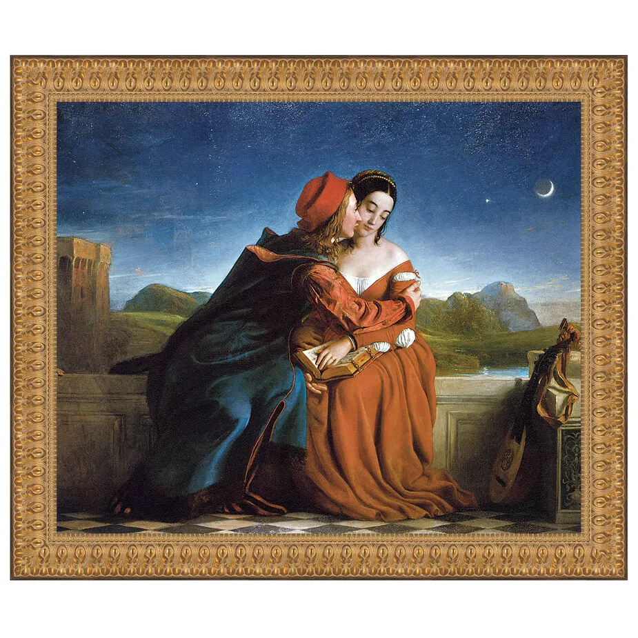 Francesca da Rimini Framed Canvas Replica Painting: Small