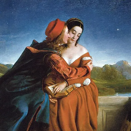 Francesca da Rimini Framed Canvas Replica Painting: Large