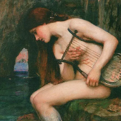 The Siren Framed Canvas Replica Painting: Medium