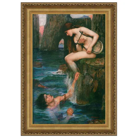 The Siren Framed Canvas Replica Painting: Medium