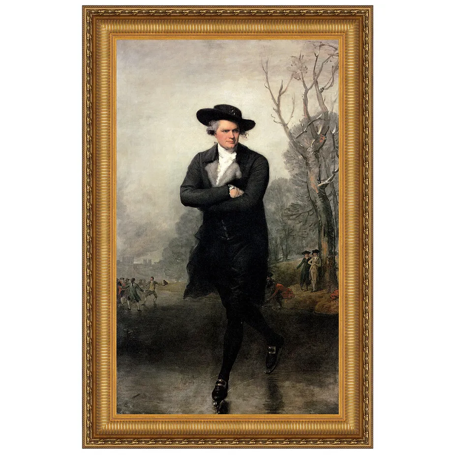 The Skater Framed Canvas Replica Painting: Medium