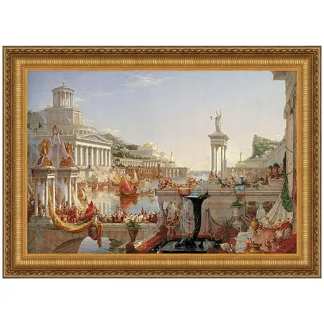 Consummation of Empire Framed Canvas Replica Painting: Medium