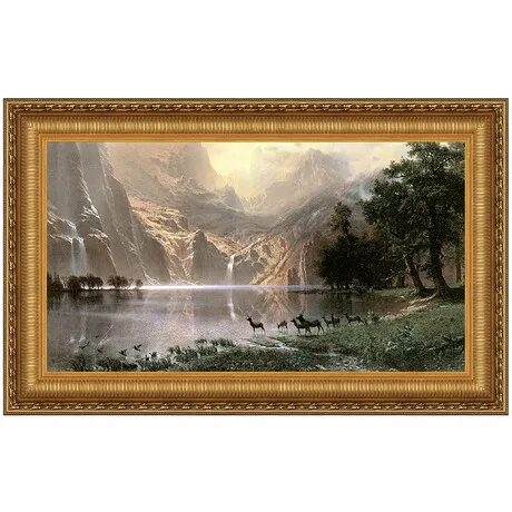 Among the Sierra Nevada Framed Canvas Replica Painting: Medium