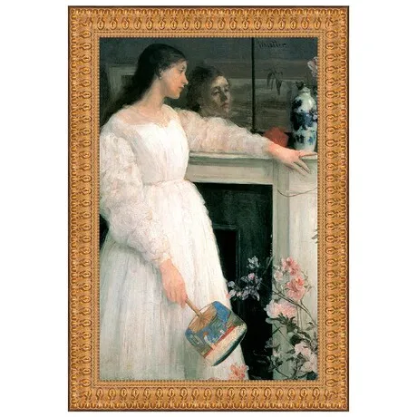 Symphony in White No 2 Framed Canvas Replica Painting: Grande