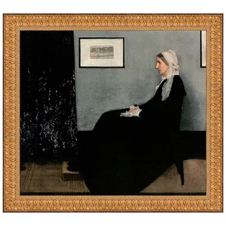 Portrait of the Artist's Mother Framed Canvas Replica Painting: Medium