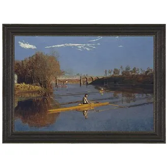 Champion Single Sculls Framed Canvas Replica Painting: Grande