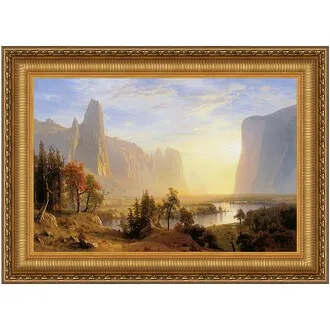 Yosemite Valley Framed Canvas Replica Painting: Small