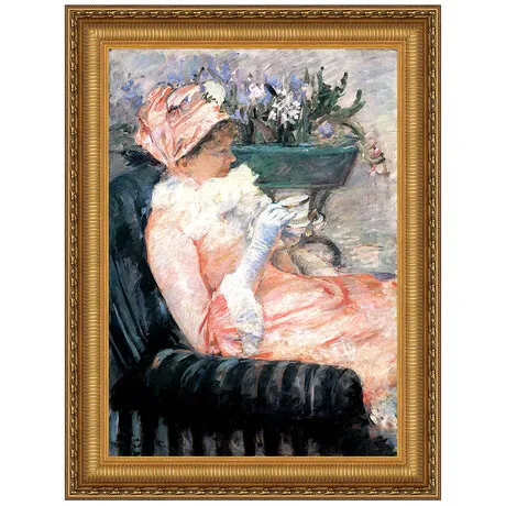 The Cup of Tea Framed Canvas Replica Painting: Small