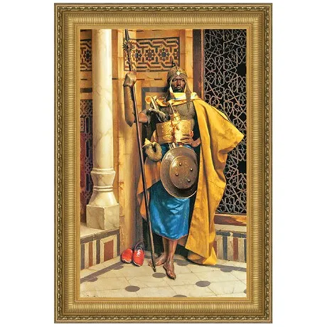 Palace Guard Framed Canvas Replica Painting: Grande