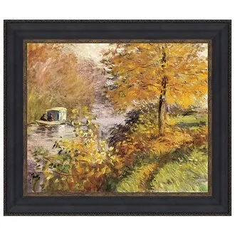 The Studio Boat Framed Canvas Replica Painting: Medium
