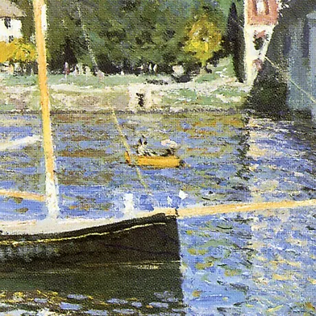 Bridge at Argenteuil Framed Canvas Replica Painting: Large