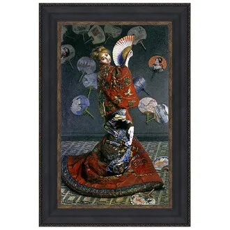 La Japonaise Framed Canvas Replica Painting: Grande