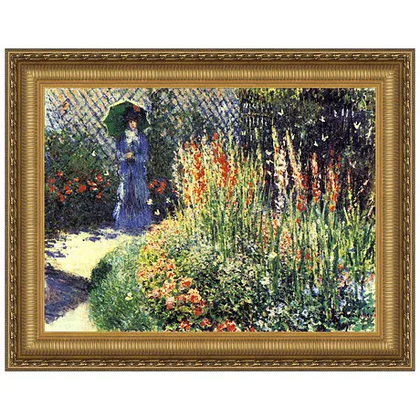Gladioli Framed Canvas Replica Painting: Small