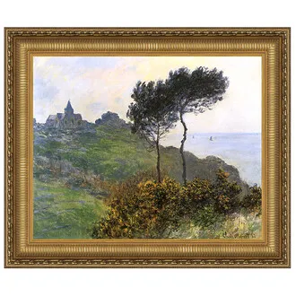 Church at Varengaville Framed Canvas Replica Painting: Grande