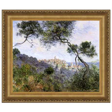 Bordighera Italy Framed Canvas Replica Painting: Large