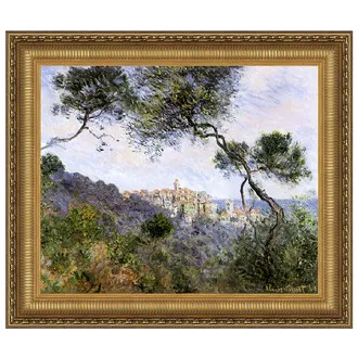 Bordighera Italy Framed Canvas Replica Painting: Large