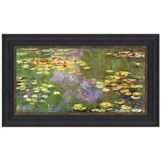 Water Lilies Framed Canvas Replica Painting: Medium