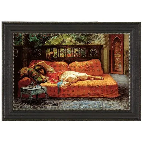 Siesta (Afternoon in Dreams) Framed Canvas Replica Painting: Large