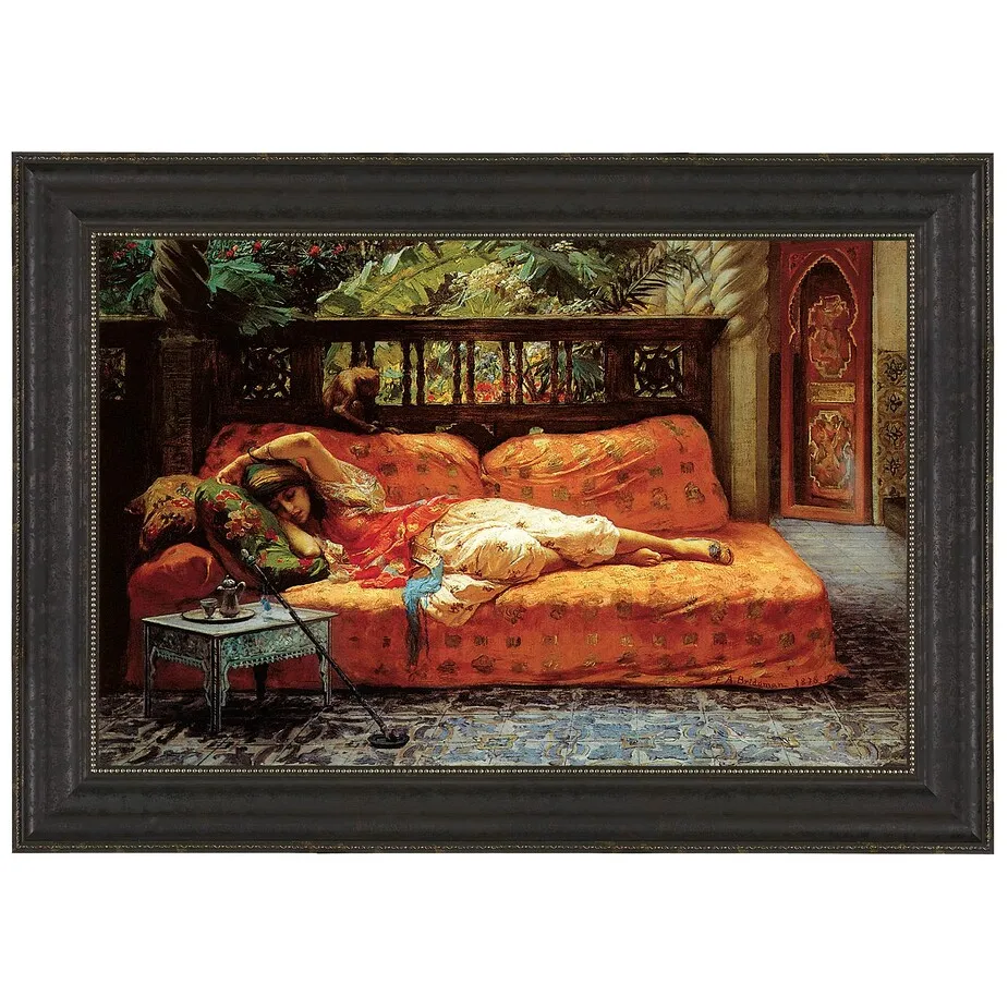 Siesta (Afternoon in Dreams) Framed Canvas Replica Painting: Large
