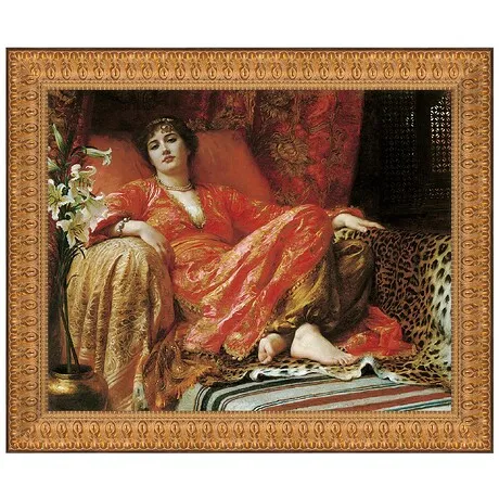 Leila (Passion) Framed Canvas Replica Painting: Medium