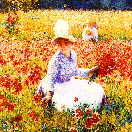 In Flanders Field Framed Canvas Replica Painting: Small