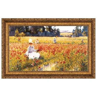 In Flanders Field Framed Canvas Replica Painting: Medium