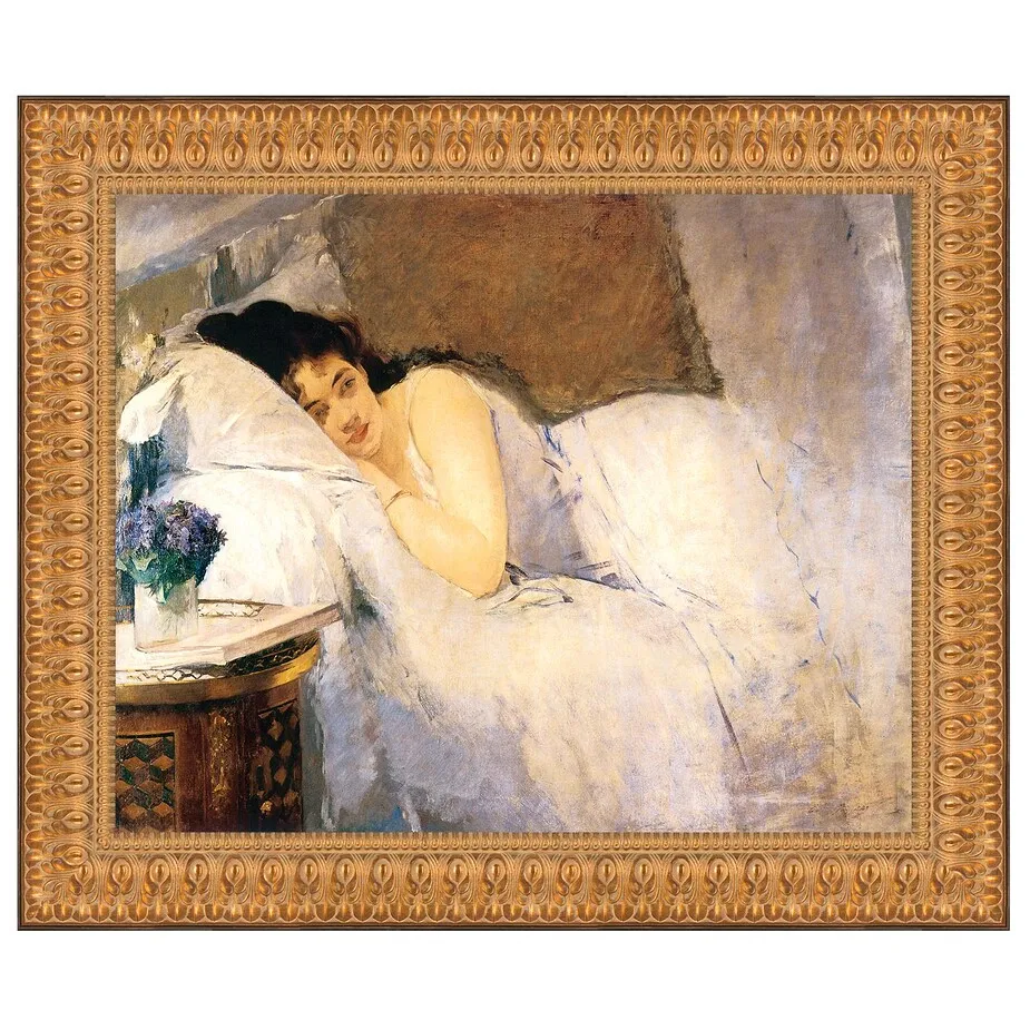 Morning Awakening Framed Canvas Replica Painting: Small