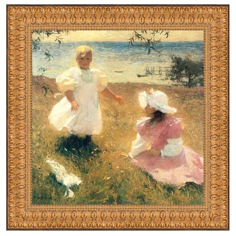 The Sisters Framed Canvas Replica Painting: Large