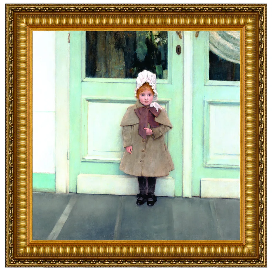 Jeanne Kefer Framed Canvas Replica Painting: Medium