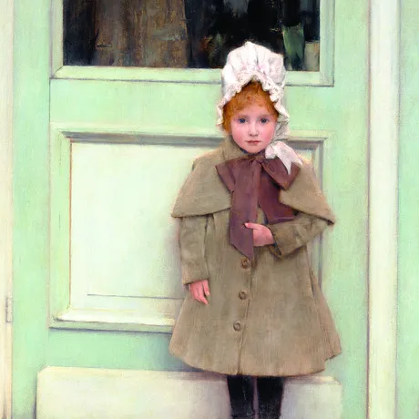 Jeanne Kefer Framed Canvas Replica Painting: Large