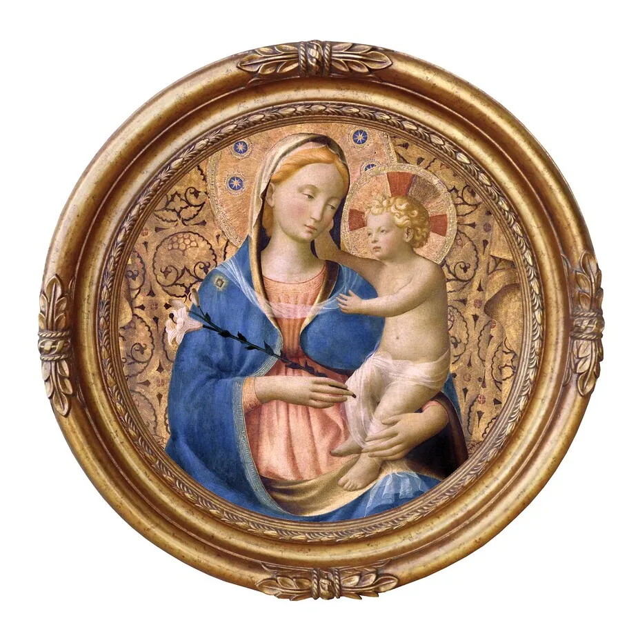 Madonna of Humility, 1440: Canvas Replica Painting: Medium