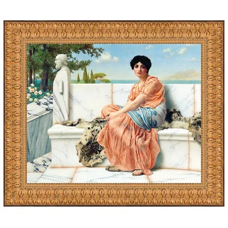 Reverie Framed Canvas Replica Painting: Medium