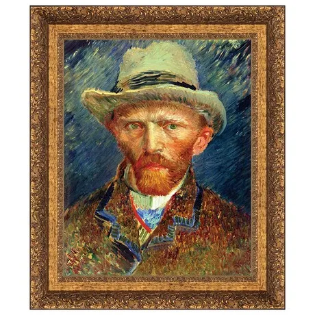 Self Portrait, Vincent van Gogh Framed Canvas Replica Painting: Medium