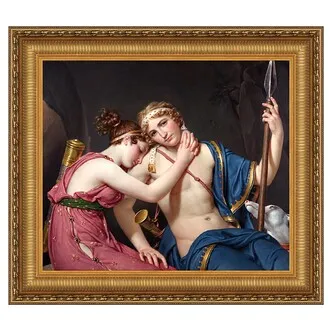 The Farewell of Telemachus and Eucharis, 1818: Canvas Replica Painting: Grande
