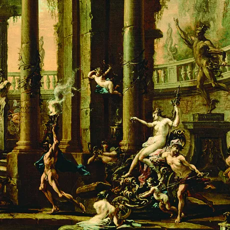 The Triumph of Venus Framed Canvas Replica Painting: Grande