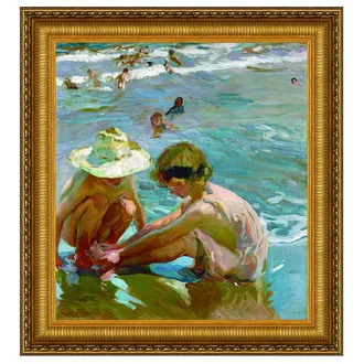 The Wounded Foot Framed Canvas Replica Painting: Small