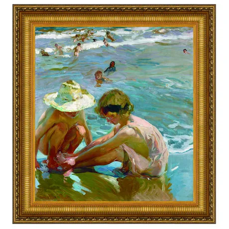 The Wounded Foot Framed Canvas Replica Painting: Large