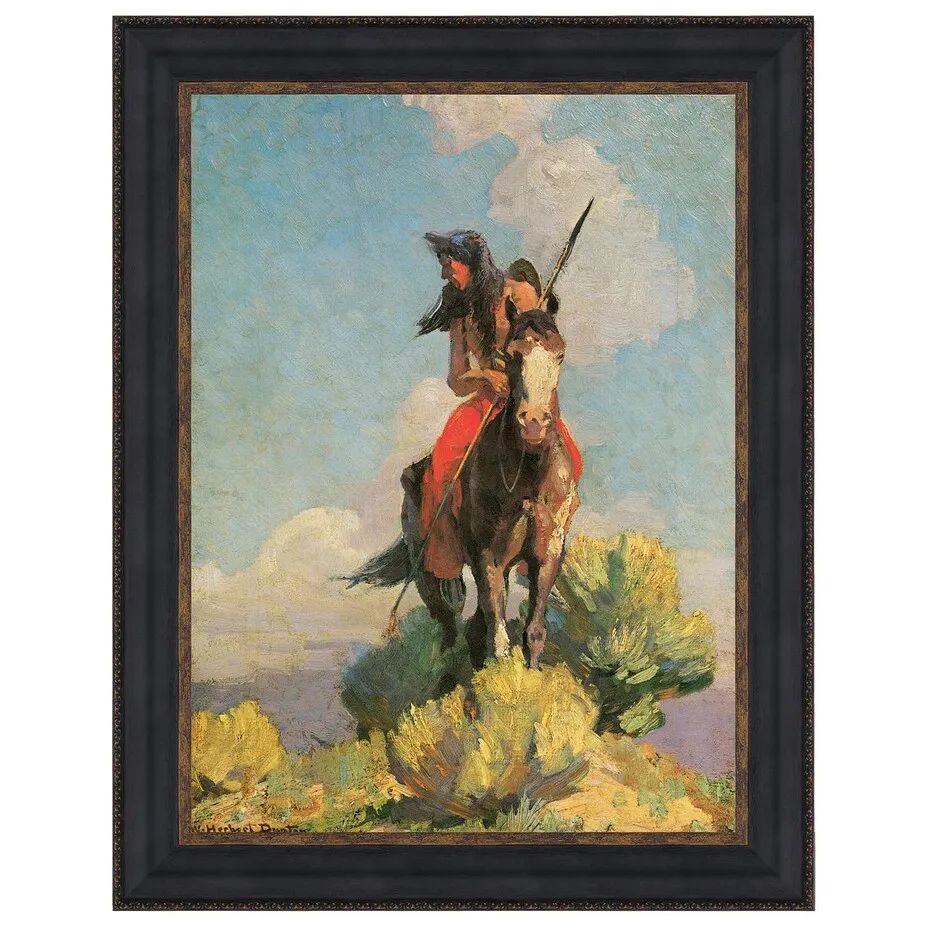 Crow Outlier Framed Canvas Replica Painting: Medium