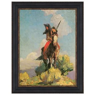 Crow Outlier Framed Canvas Replica Painting: Grande