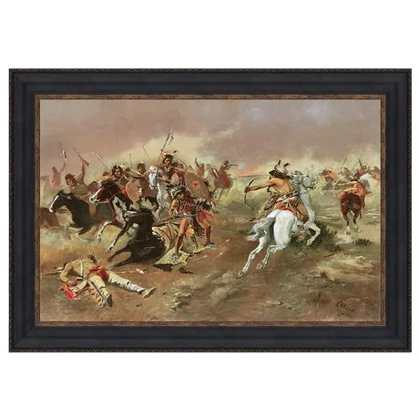 For Supremacy Framed Canvas Replica Painting: Medium