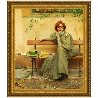 Sogni (Dreams) Framed Canvas Replica Painting: Large