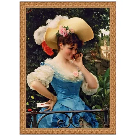 The Love Letter Framed Canvas Replica Painting: Medium
