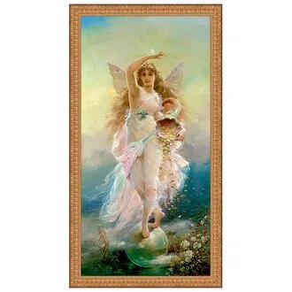 Fortuna Framed Canvas Replica Painting: Small