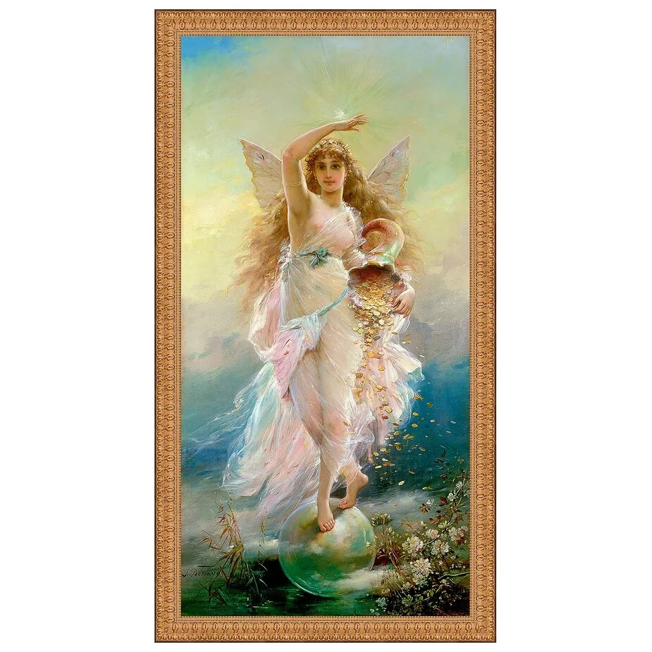 Fortuna Framed Canvas Replica Painting: Small
