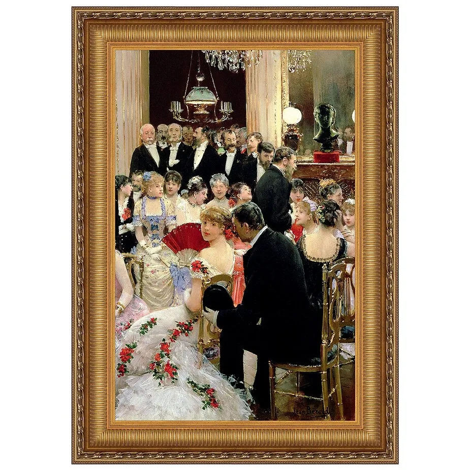 The Soiree Framed Canvas Replica Painting: Medium
