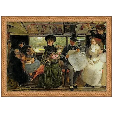 The Bayswater Omnibus Framed Canvas Replica Painting: Medium