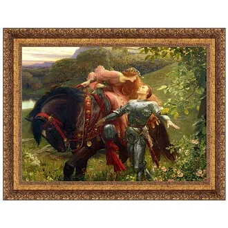 La Belle Dame Sans Merci Framed Canvas Replica Painting: Small