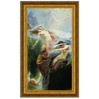Clyties of the Mist, 1912: Framed Canvas Replica Painting: Large
