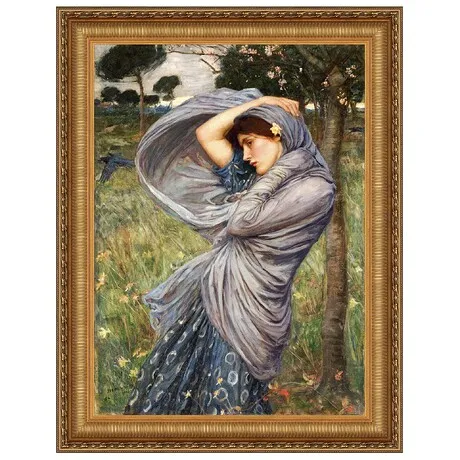 Boreas, North Wind Maiden Framed Canvas Replica Painting: Small