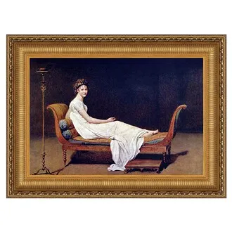 Madame Juliette Recamier Framed Canvas Replica Painting: Small